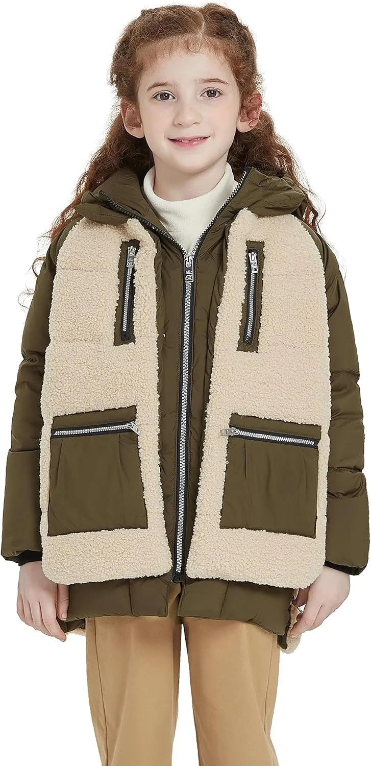 Orolay Children Hooded Down Coat Girl's Quilted Puffer Jacket Boy's Winter Jackets
