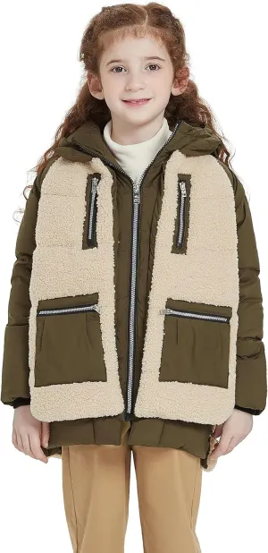 Orolay Children Hooded Down Coat Girl's Quilted Puffer Jacket Boy's Winter Jackets