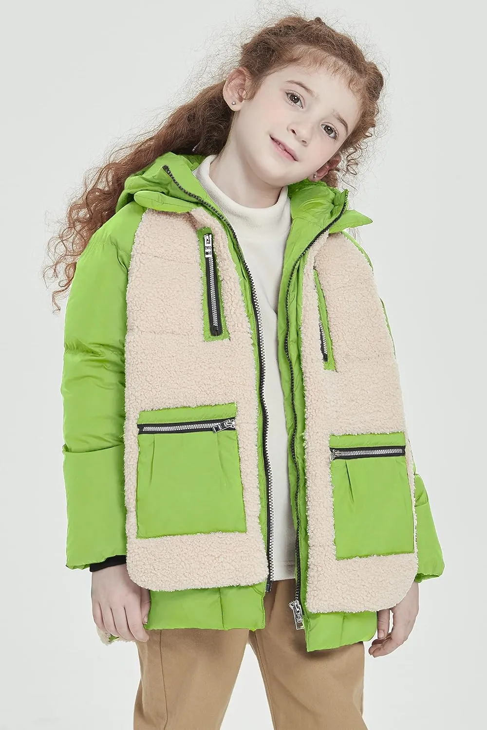Orolay Children Hooded Down Coat Girl's Quilted Puffer Jacket Boy's Winter Jackets