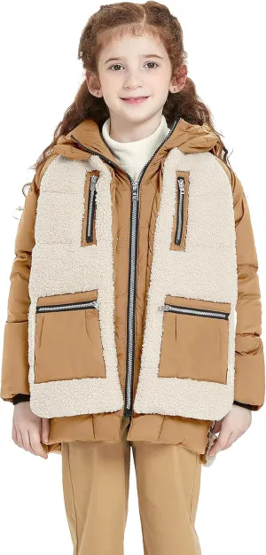 Orolay Children Hooded Down Coat Girl's Quilted Puffer Jacket Boy's Winter Jackets