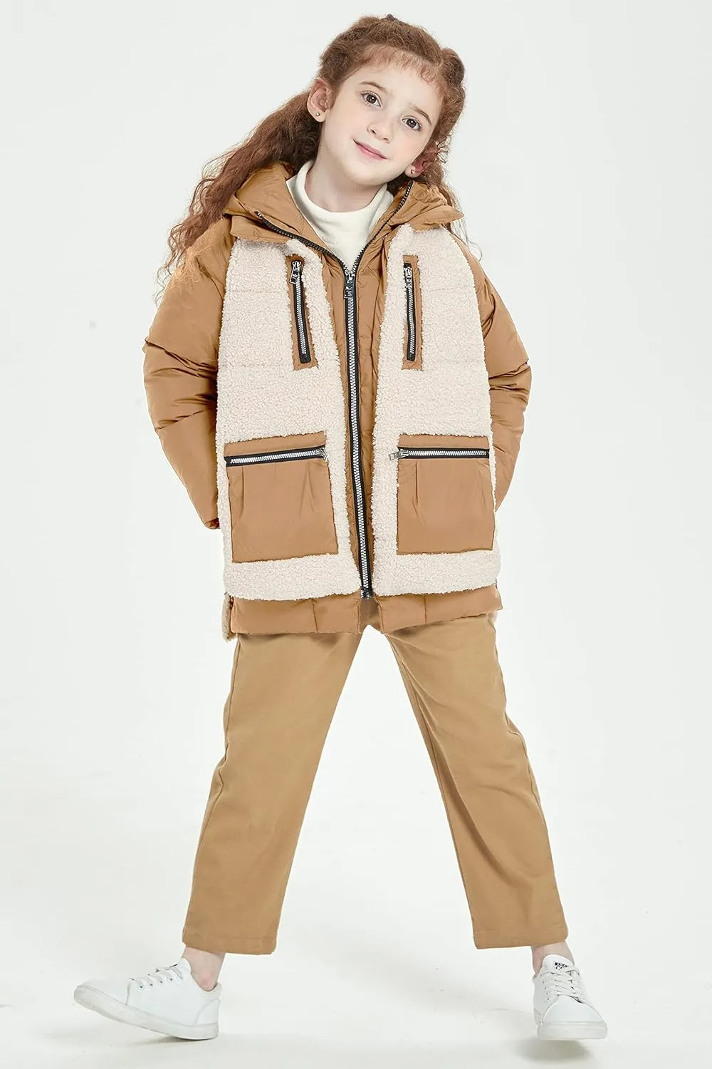 Orolay Children Hooded Down Coat Girl's Quilted Puffer Jacket Boy's Winter Jackets