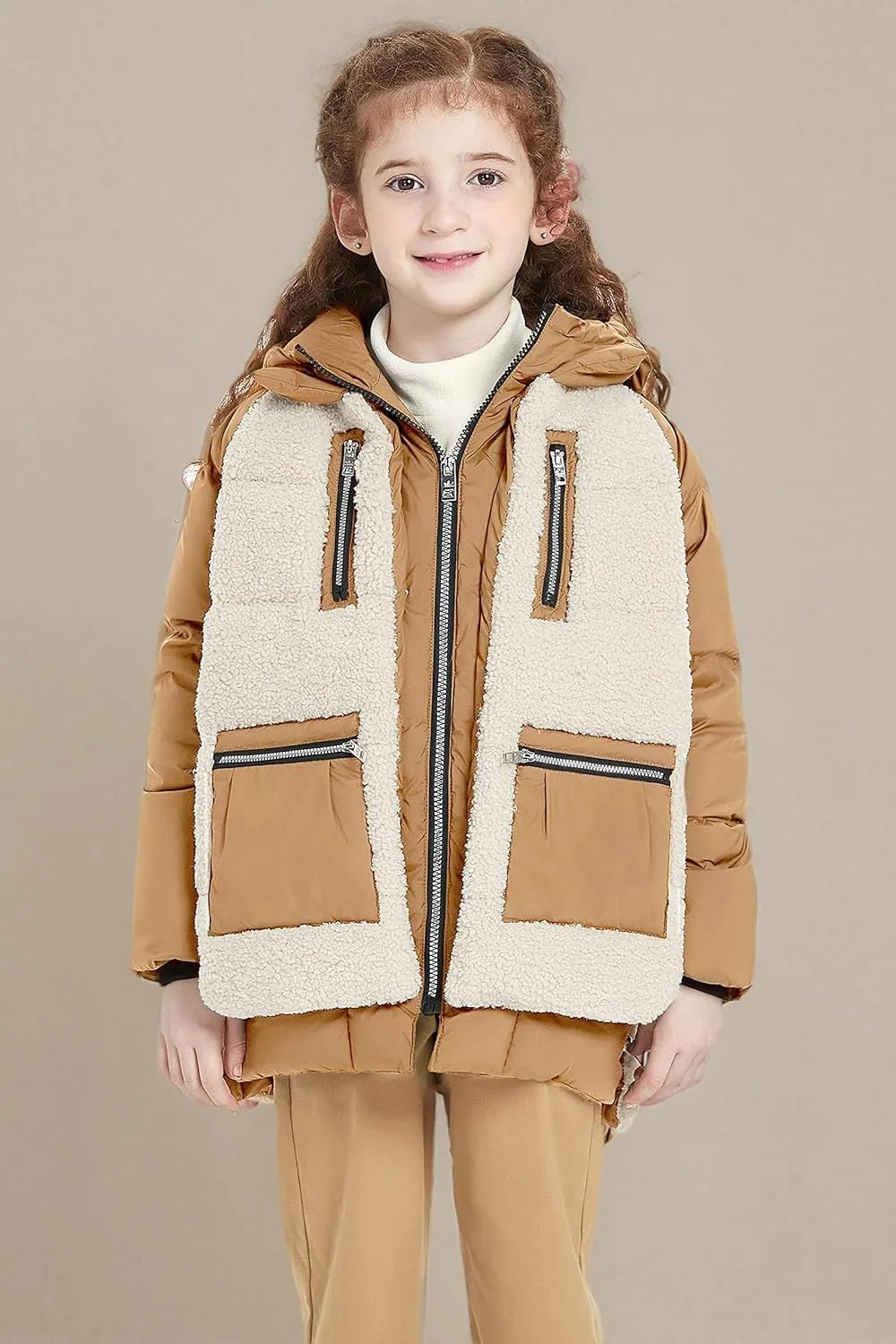 Orolay Children Hooded Down Coat Girl's Quilted Puffer Jacket Boy's Winter Jackets