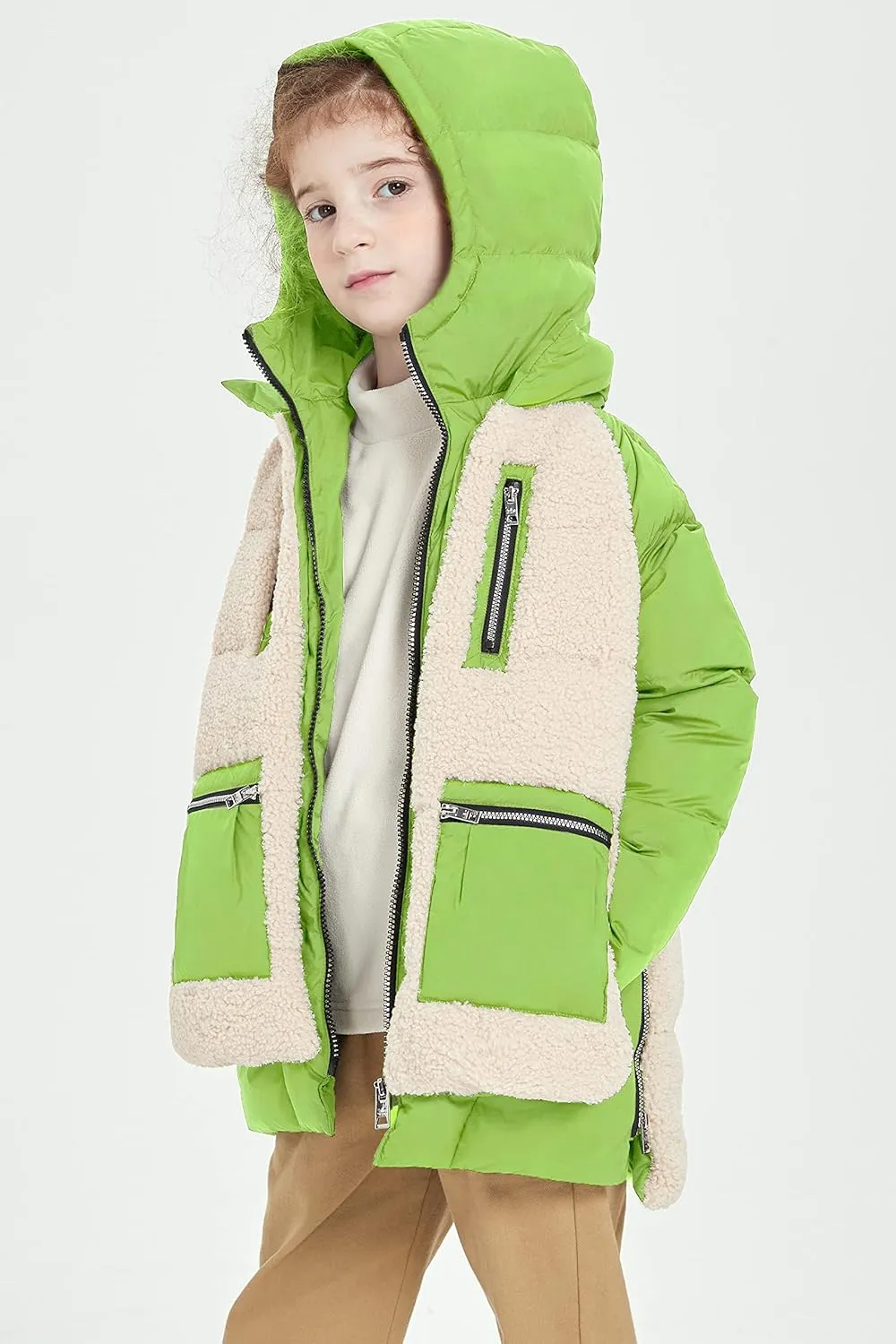 Orolay Children Hooded Down Coat Girl's Quilted Puffer Jacket Boy's Winter Jackets