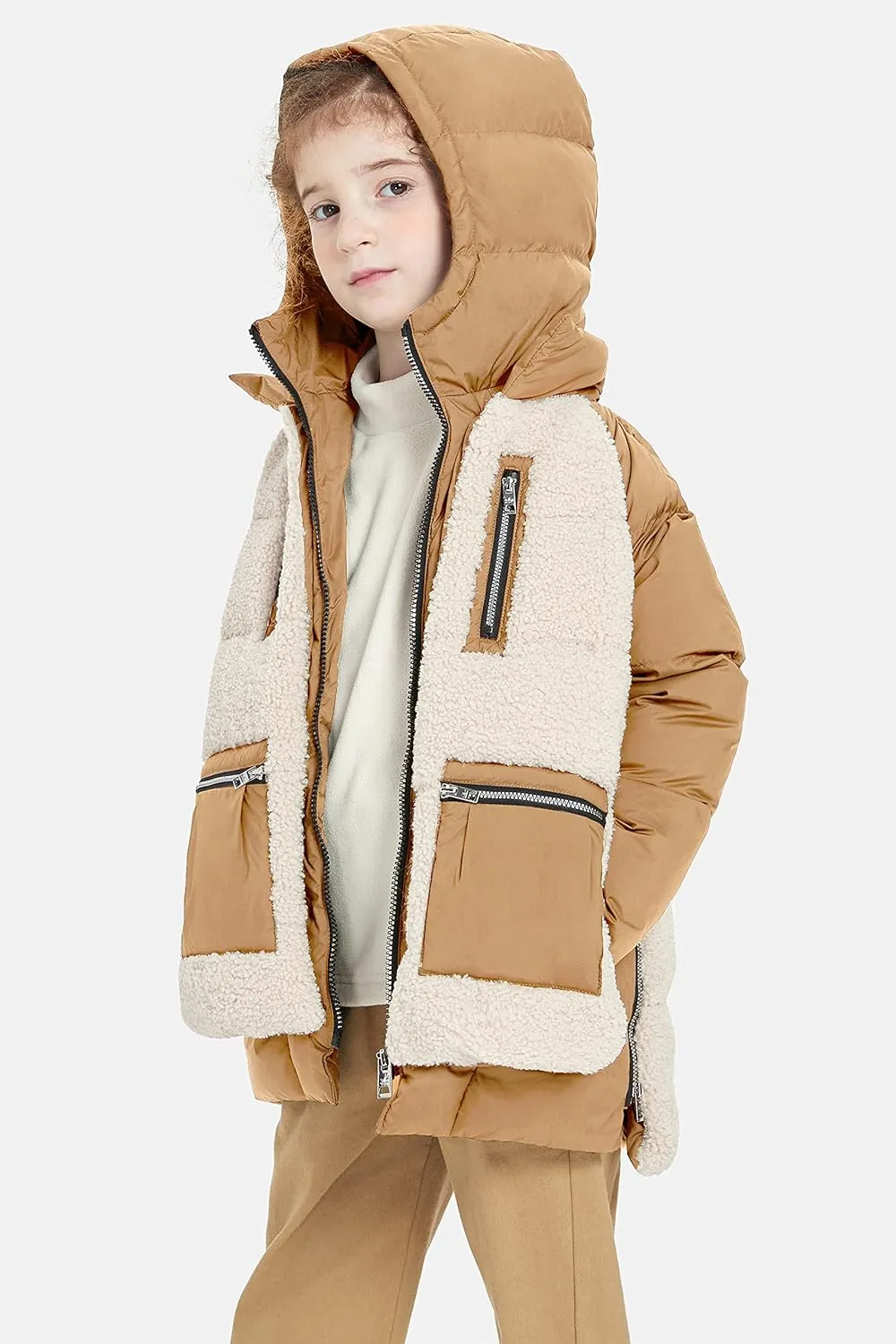 Orolay Children Hooded Down Coat Girl's Quilted Puffer Jacket Boy's Winter Jackets