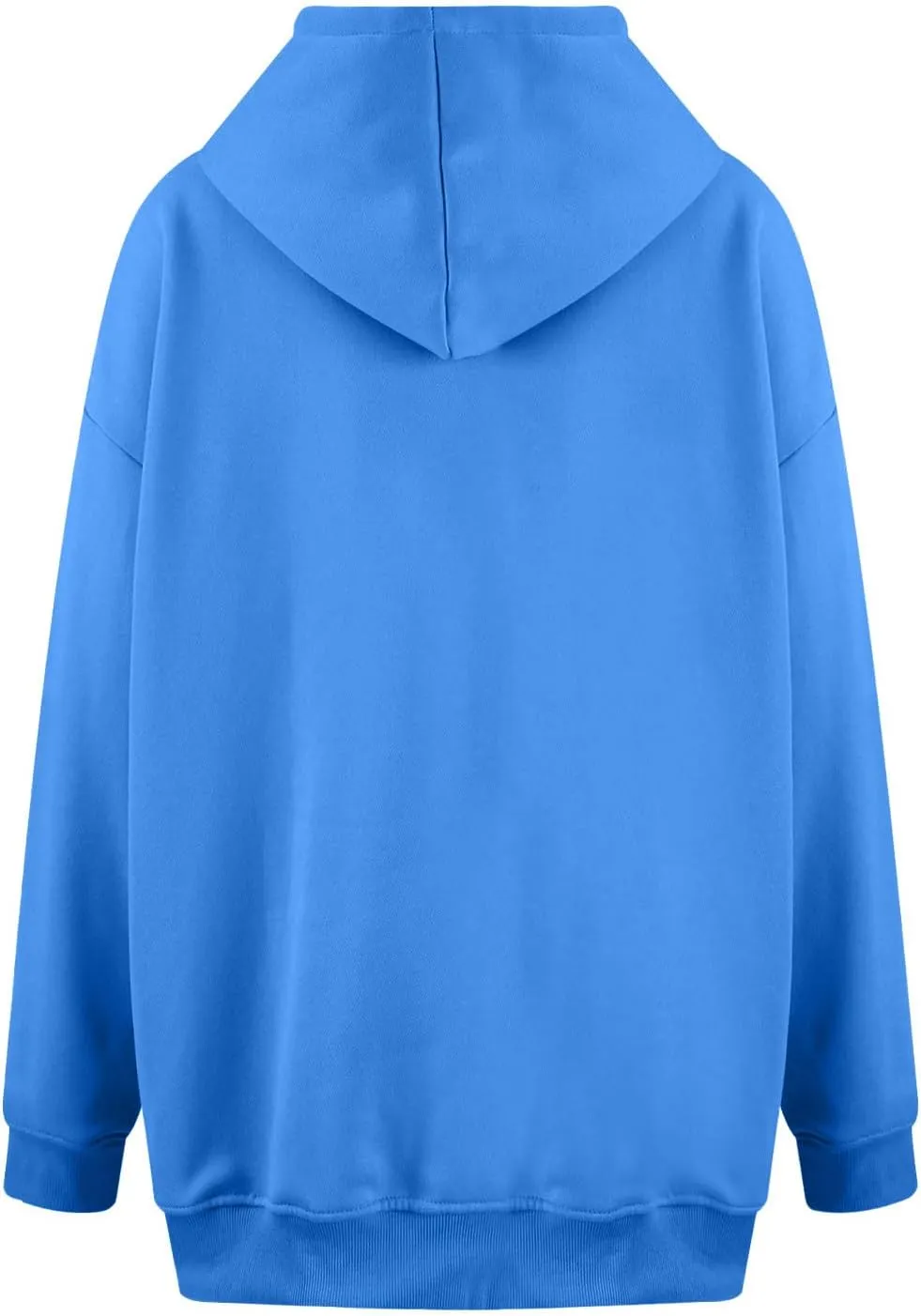 Oversized Hoodies for Women Trendy Plus Size Long Sleeve Solid Sweatshirt Loose Casual Comfy Pullover Top with Pocket