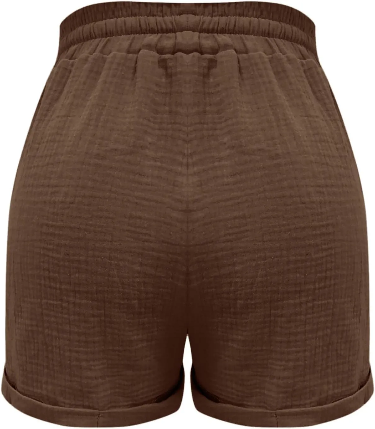Pants for Women Lounge Elastic Waist Solid Color Pants Fashion Loose Drawstring Wide Leg Shorts with Pockets