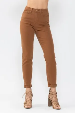 PANTS- JEANS- JUDY BLUE BROWN DENIM JEANS
