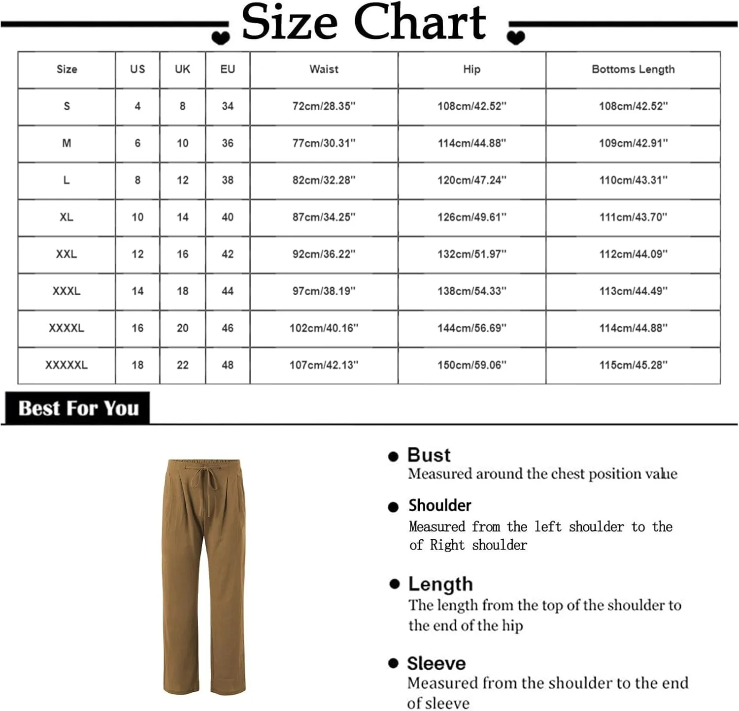Plus Size Linen Pants Men Trendy Flat Front Pants Solid Straight Slacks Summer Drawstring Casual Trousers with Pocket