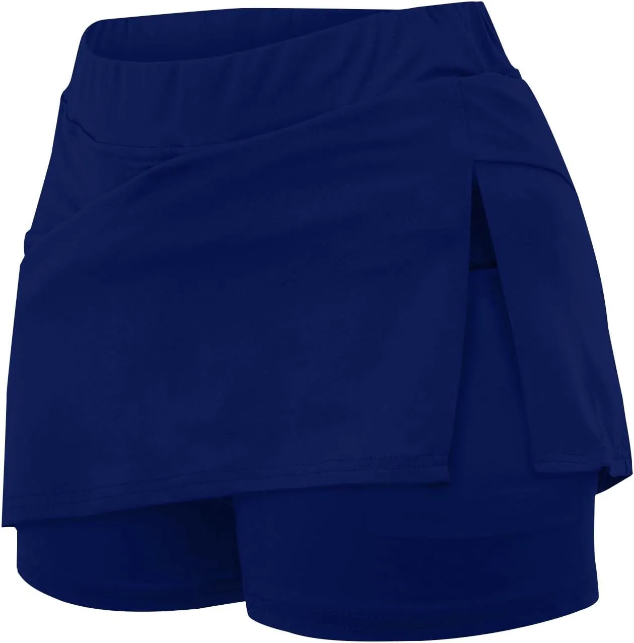 Plus Size Skorts for Curvy Women Short Tennis Skirt with Slit Pockets Built in Shorts High Waisted Workout Outfits