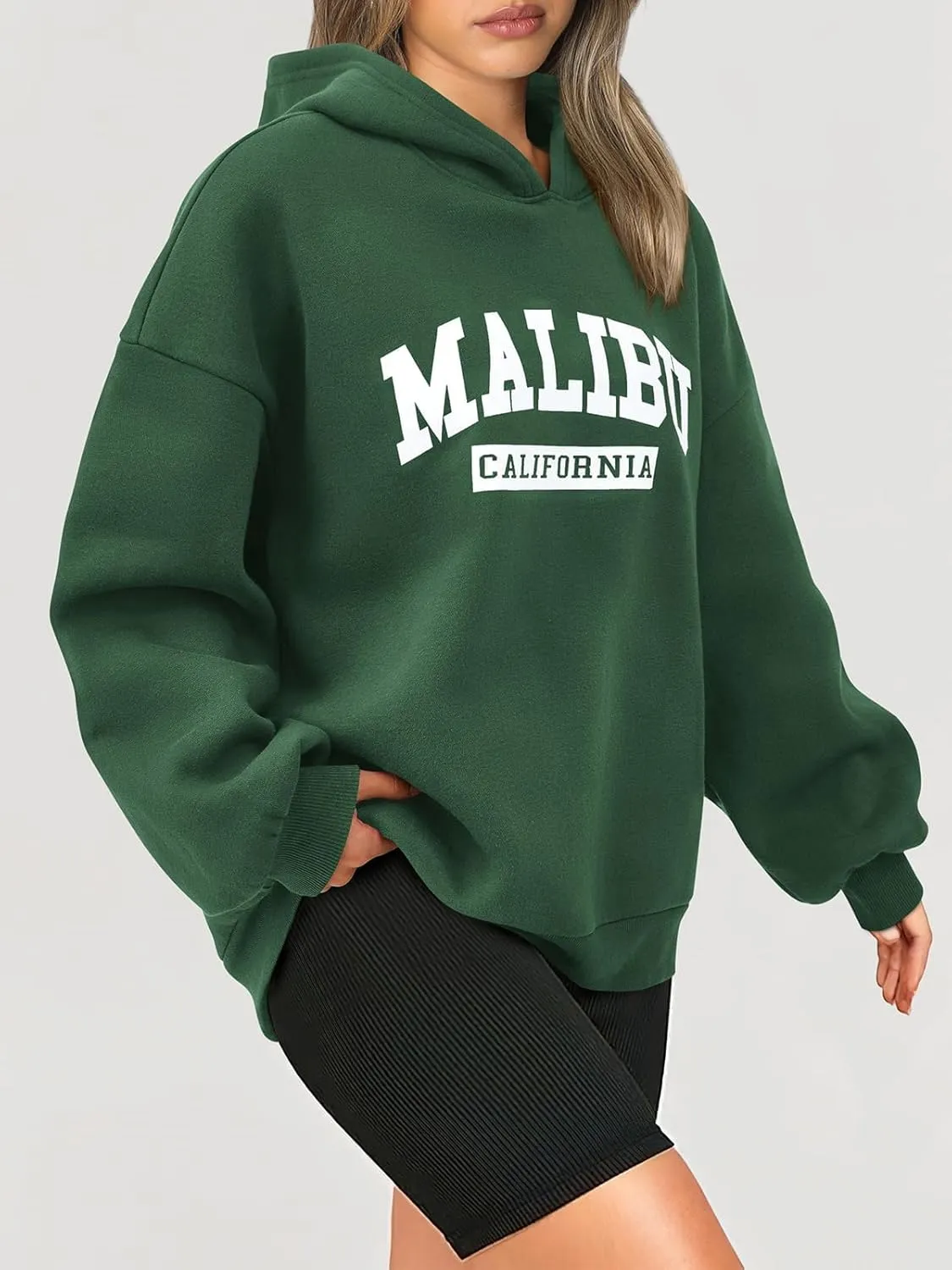 PRETTYGARDEN Womens Hoodies Long Sleeve Letter Sweatshirts 2024 Trendy Loose Fit Pullover Tops Fall Winter Outfits