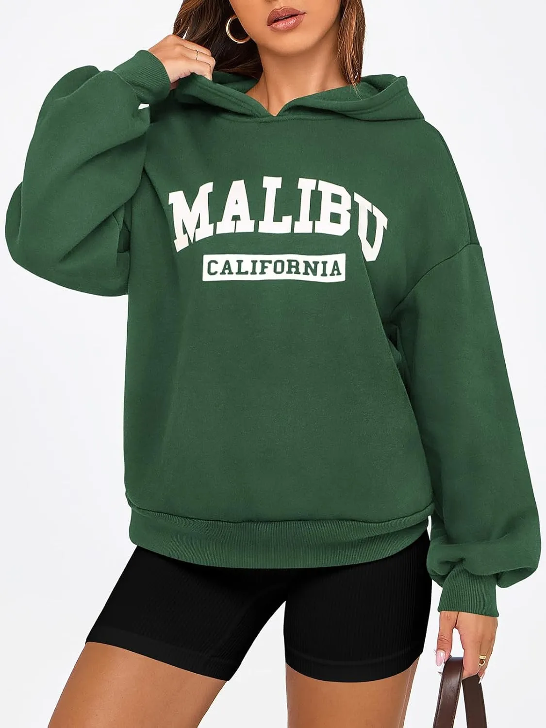 PRETTYGARDEN Womens Hoodies Long Sleeve Letter Sweatshirts 2024 Trendy Loose Fit Pullover Tops Fall Winter Outfits