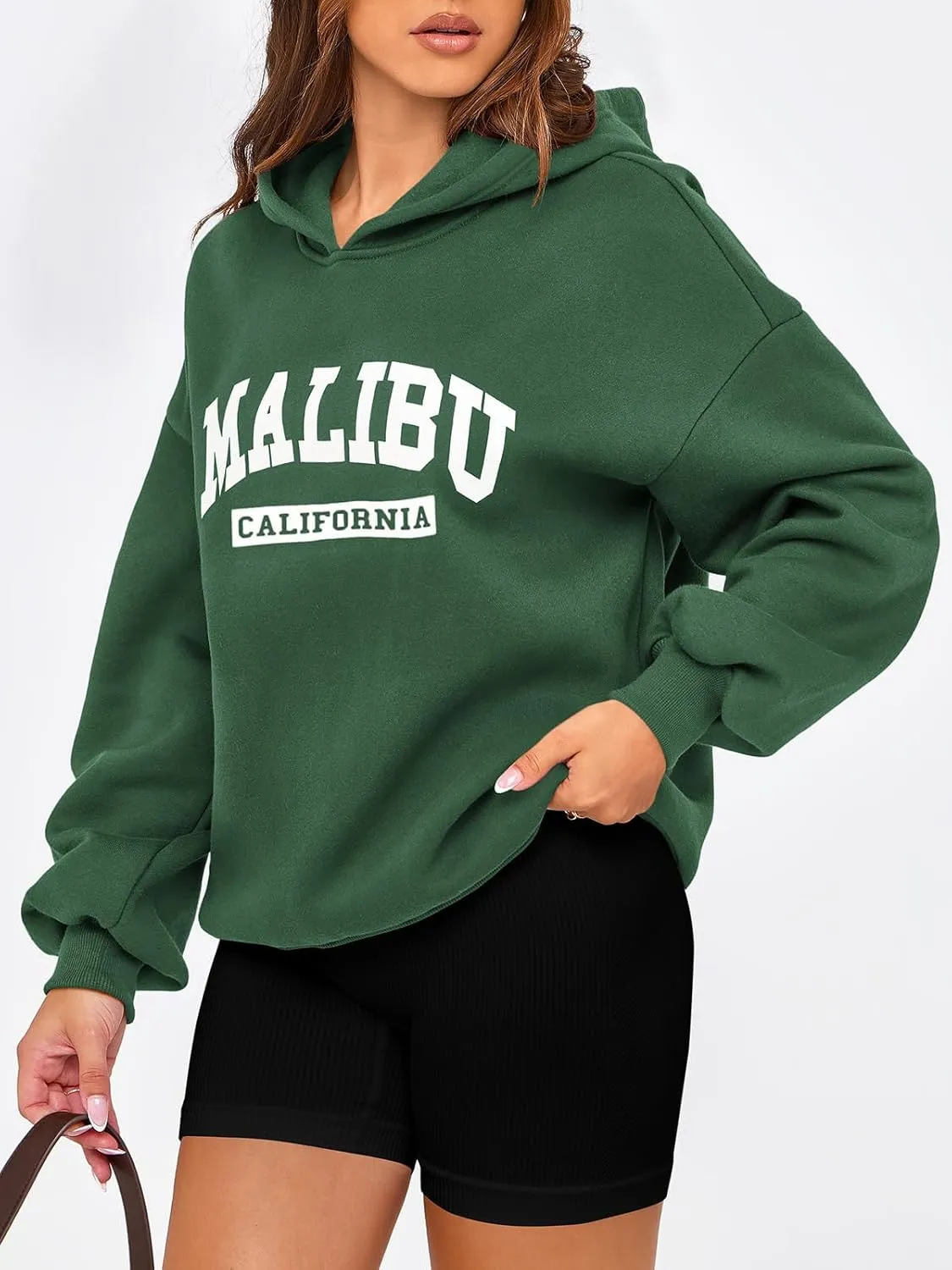 PRETTYGARDEN Womens Hoodies Long Sleeve Letter Sweatshirts 2024 Trendy Loose Fit Pullover Tops Fall Winter Outfits
