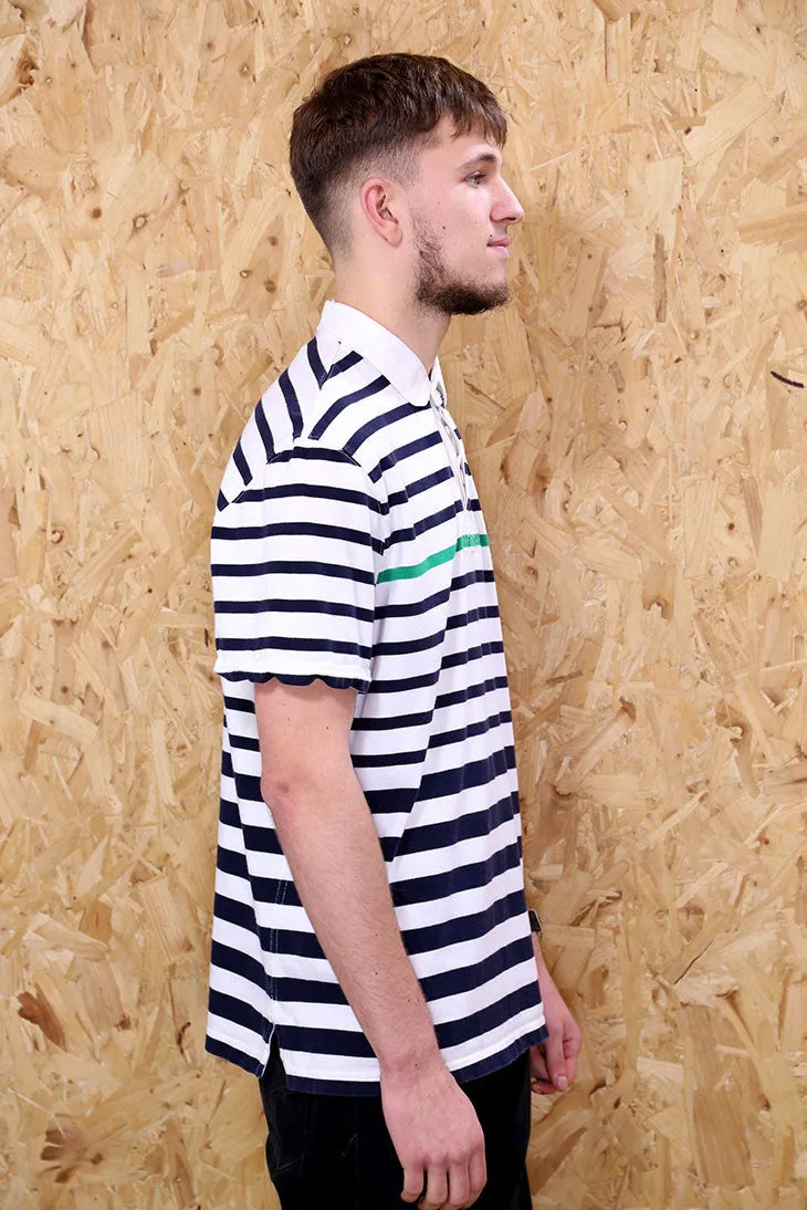 Rare White Striped Polo by Ralph Lauren