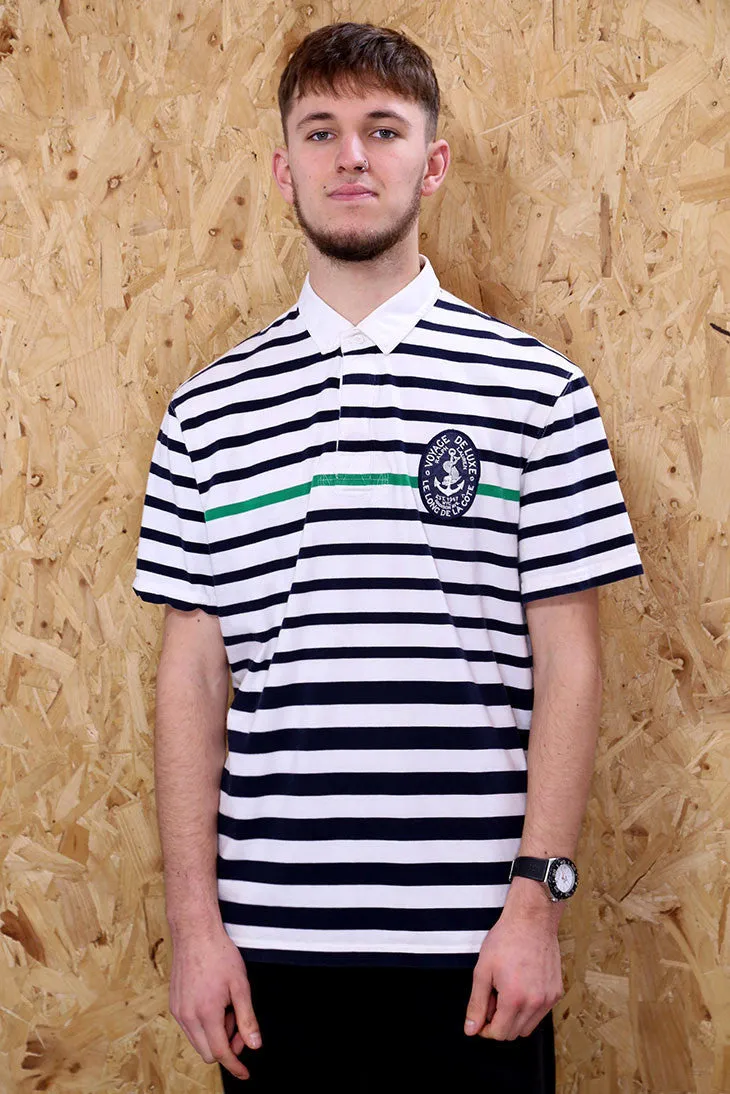 Rare White Striped Polo by Ralph Lauren