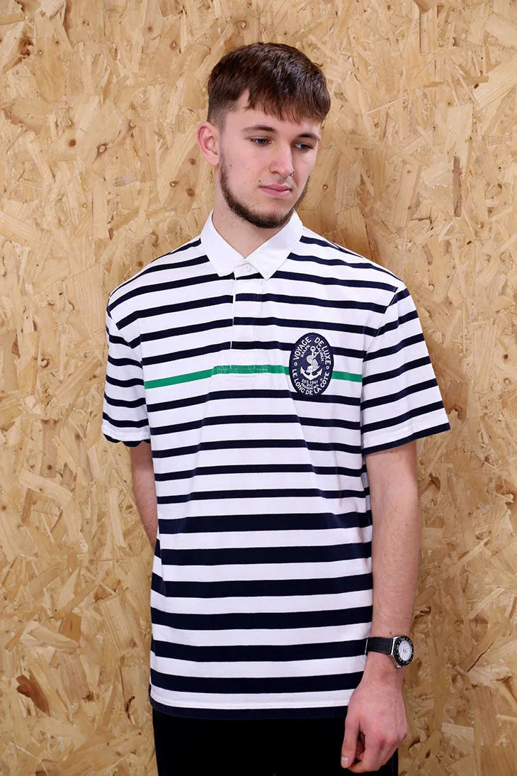 Rare White Striped Polo by Ralph Lauren