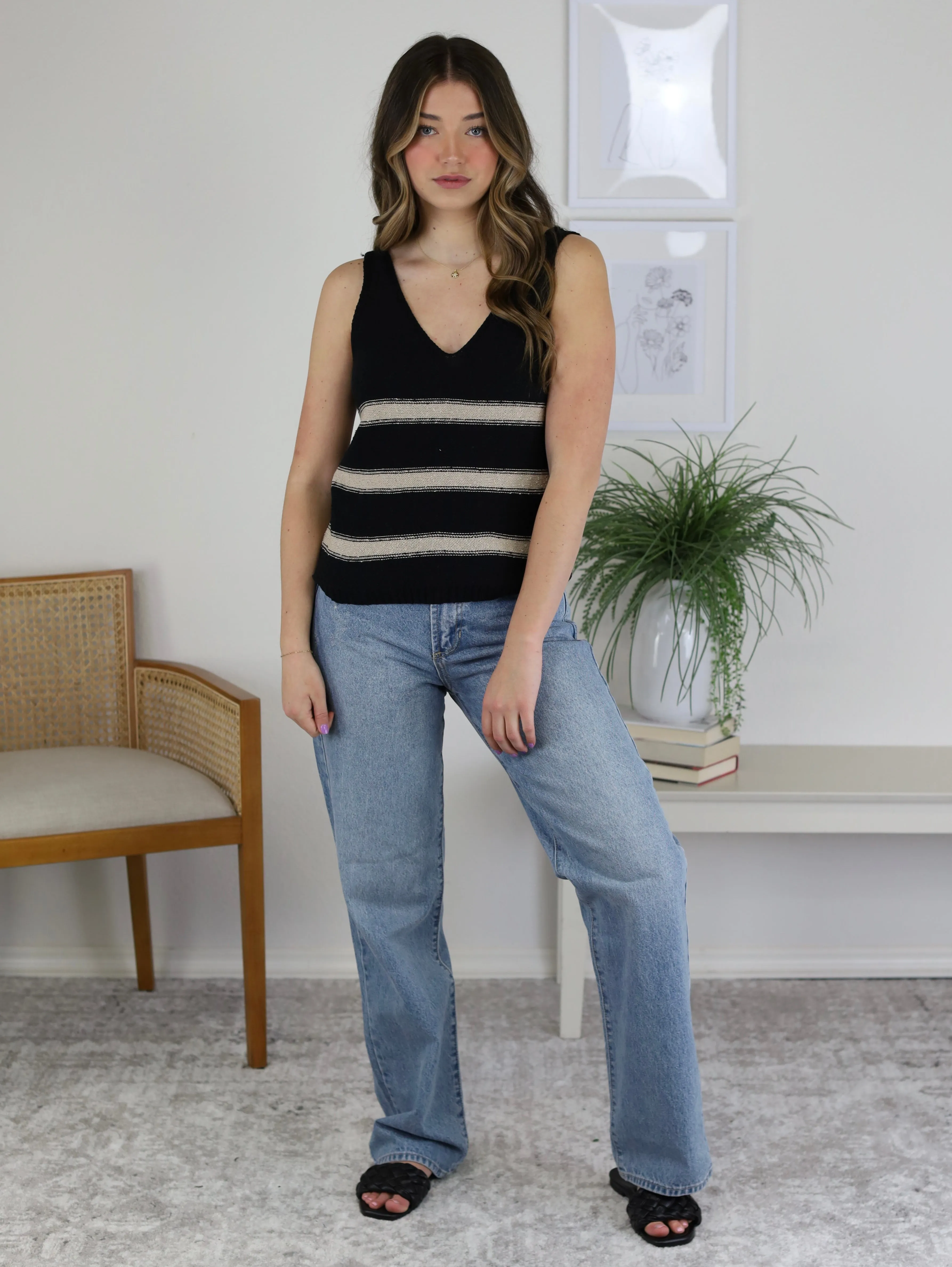 Relaxed Non-Stretch Straight Denim - Sale
