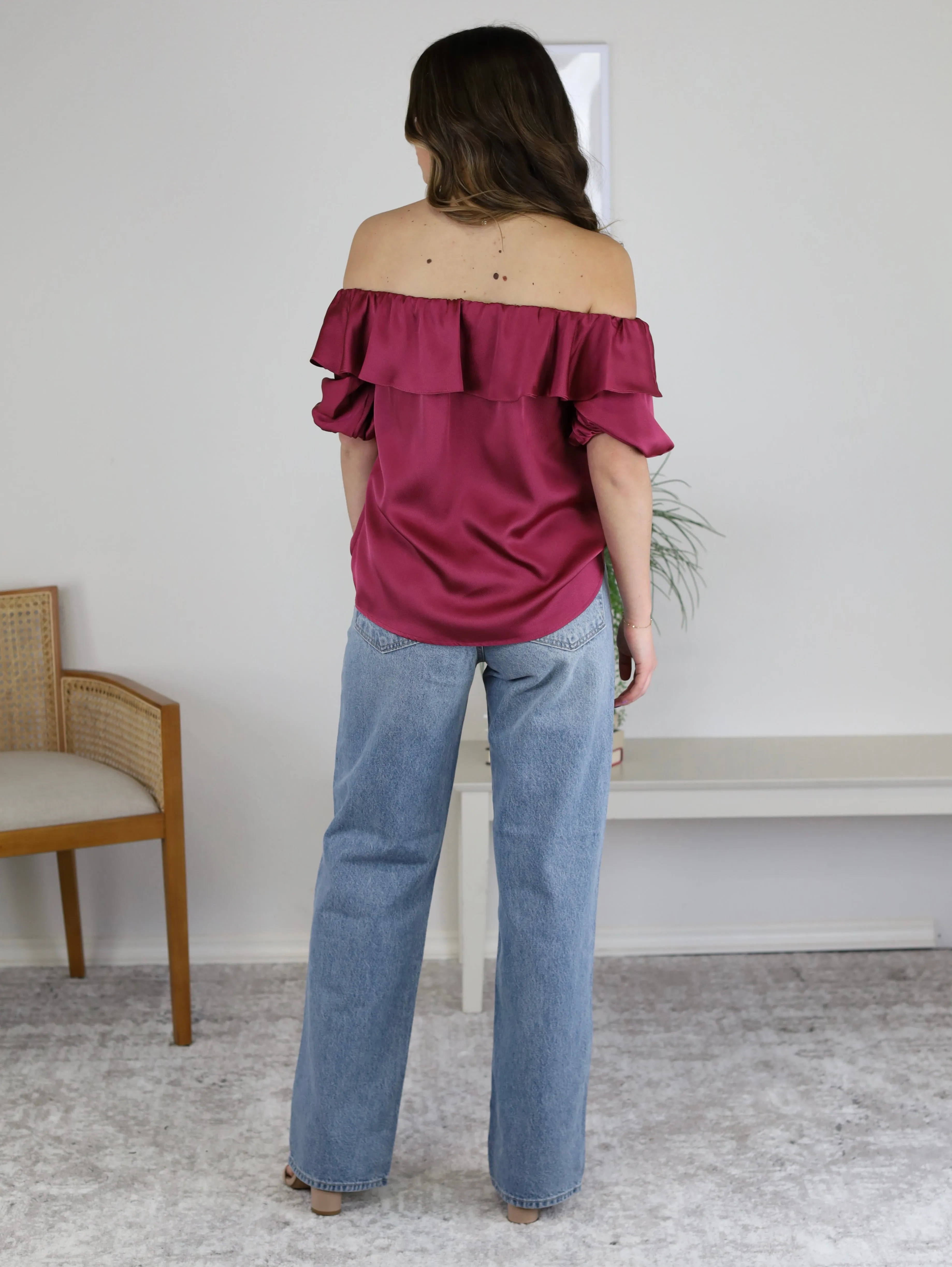 Relaxed Non-Stretch Straight Denim - Sale
