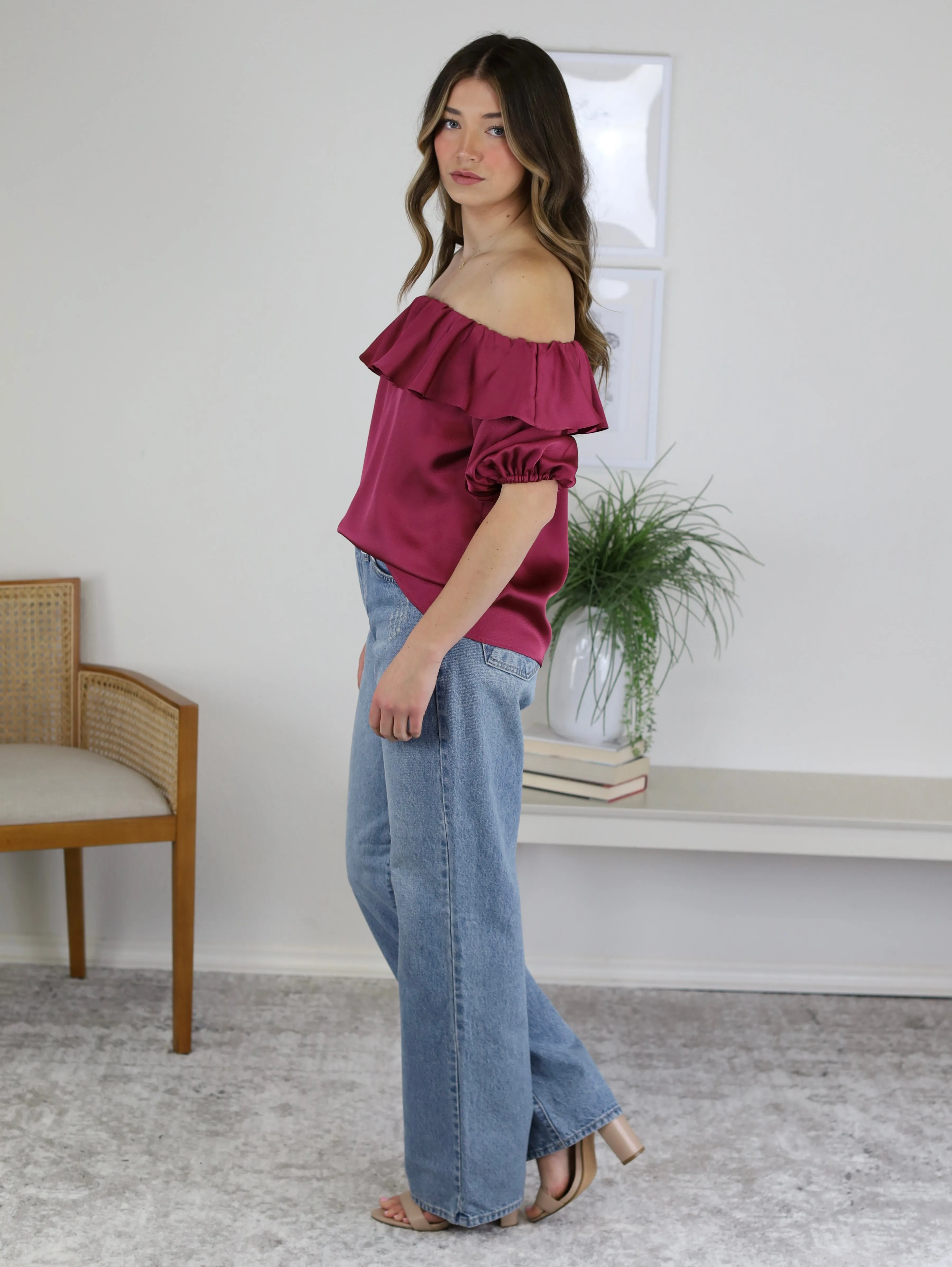 Relaxed Non-Stretch Straight Denim - Sale