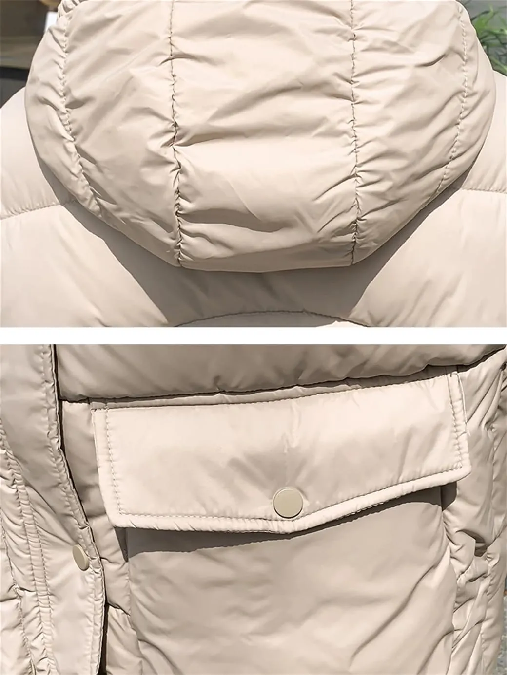Rfmfkkg Autumn Winter Women Warm Vest Hooded Thicken Waistcoat Female Sleeveless Cotton Padded Jacket