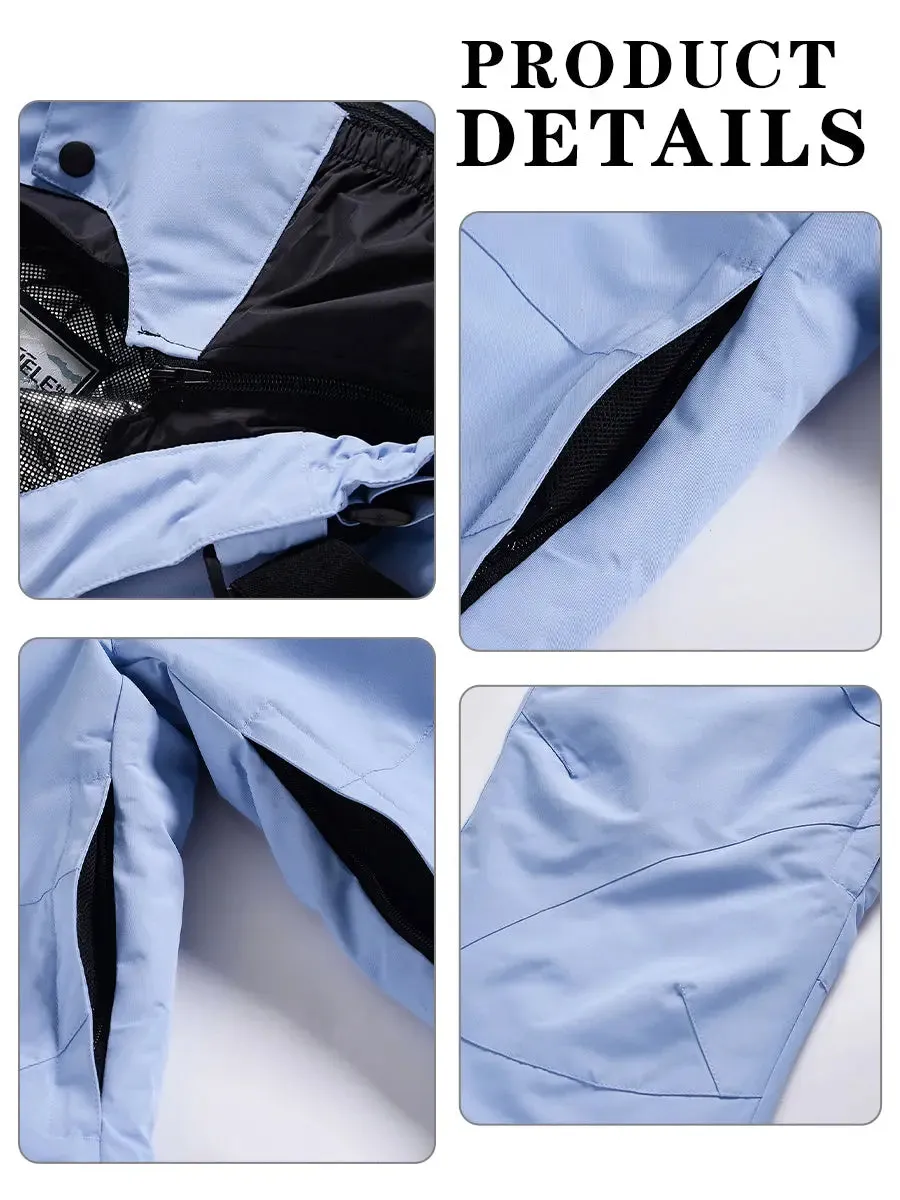 Riuiyele Men Detachable Ski Bibs & Pants