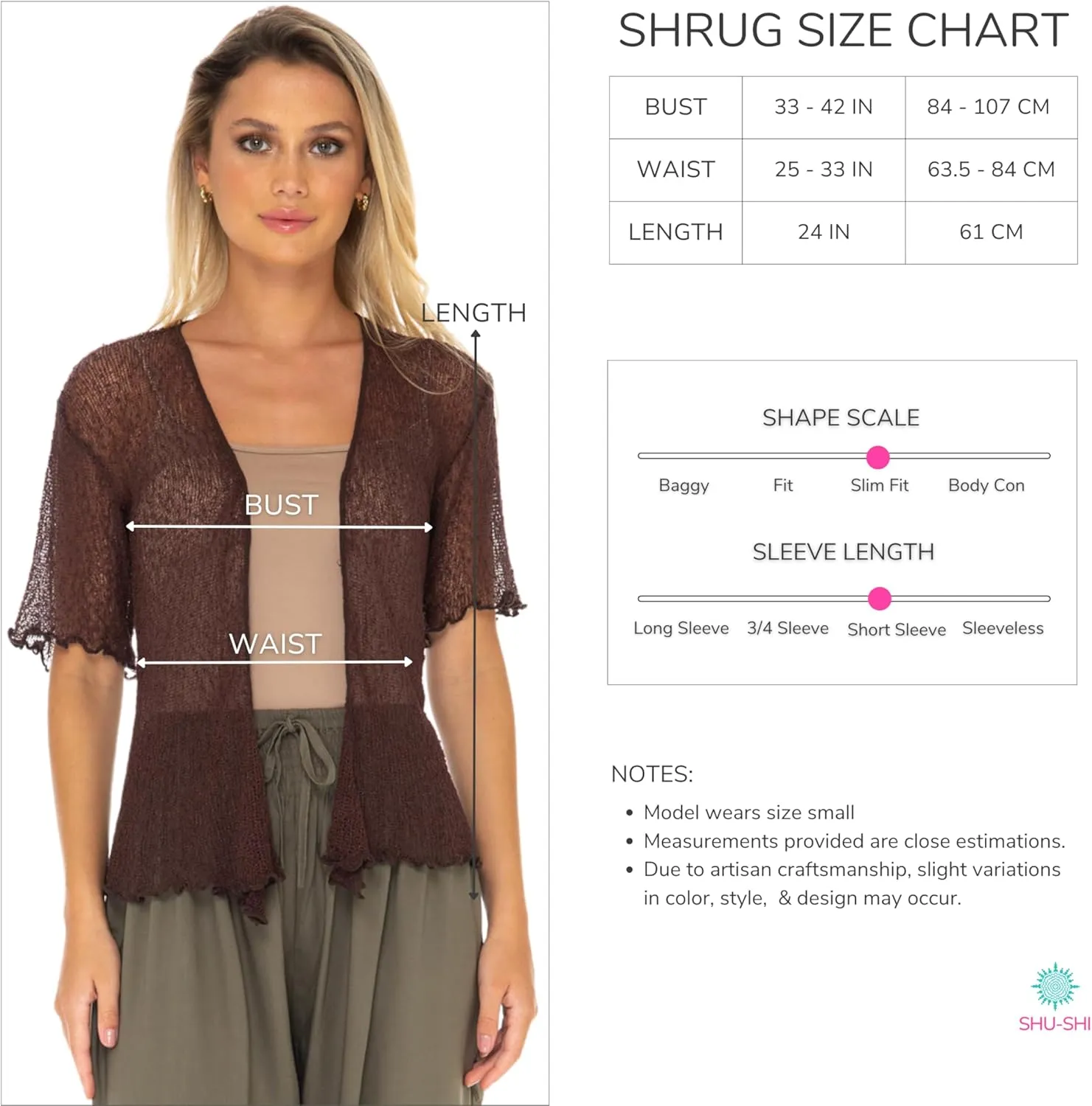 SHU-SHI Short Sleeve Cardigan Sheer Dress Shrug Tie Front Summer Sweater Lightweight Knit