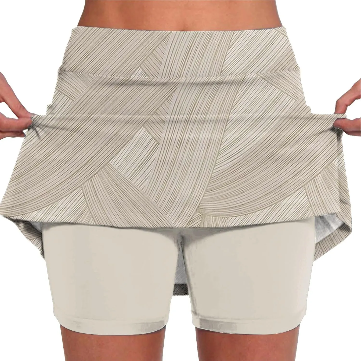Skorts for Woman Women's High Waisted Tennis Skirts Skater Skort Tummy Control Golf Shorts Pockets Athletic Running