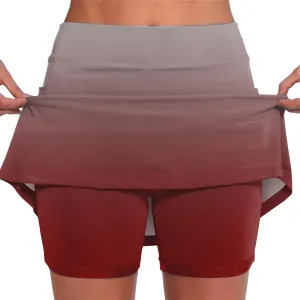 Skorts for Women Plus Size Casual Floral Print Athletic Golf Tennis Short Skirts 2025 Summer Skort with Pockets