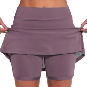 Skorts for Women with Pockets Tummy Control High Waist Yoga Short Pants Summer Dressy Casual Athletic Sports Skirt