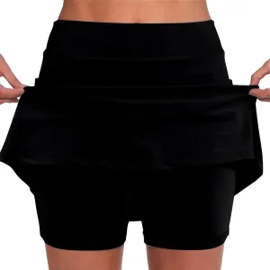 Skorts for Women with Pockets Tummy Control Lightweight High Waisted Tennis Shorts for Sports Running Yoga Skirt with Short