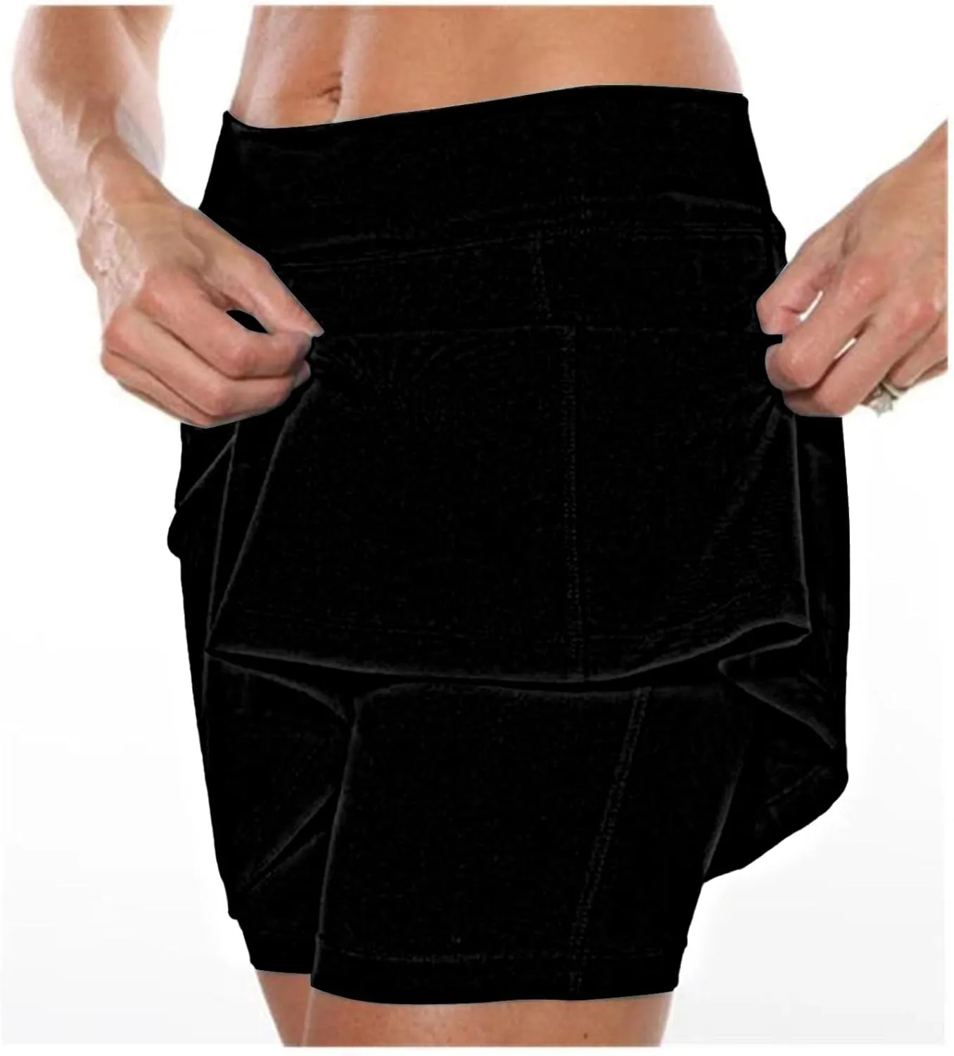 Skorts for Women with Pockets Tummy Control Lightweight High Waisted Tennis Shorts for Sports Running Yoga Skirt with Short