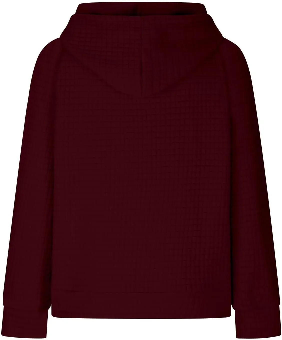 SMIDOW Oversized Hoodies For Women Trendy 2023 Waffle Knit Hooded Sweatshirt Casual Loose Fall Winter Pullover Tops
