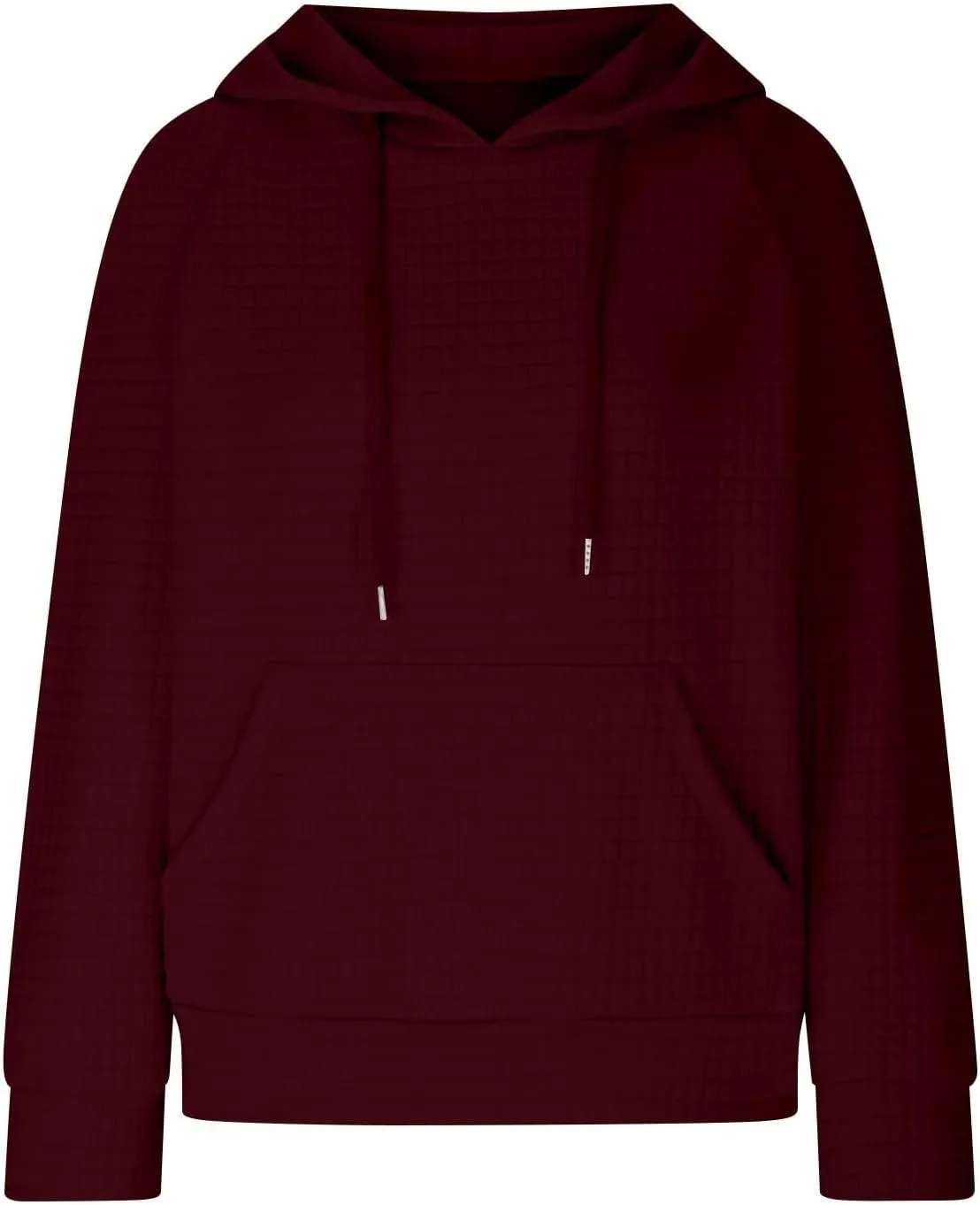 SMIDOW Oversized Hoodies For Women Trendy 2023 Waffle Knit Hooded Sweatshirt Casual Loose Fall Winter Pullover Tops