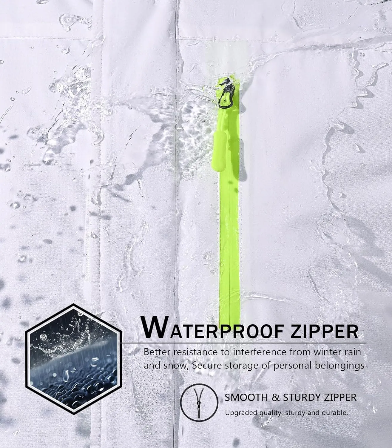 SPOSULEI Mens Skiing Jackets with Hoode Snowboarding Waterproof Fleece Liner Coats Windproof Winter Raincoat Multi Pockets
