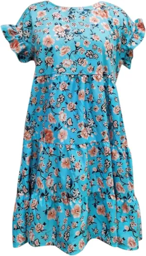 Spring Dresses for Women 2024 Trendy Flowy Casual V Neck 3/4 Sleeve Floral Maxi Dress Plus Size A Line Summer Long Dresses