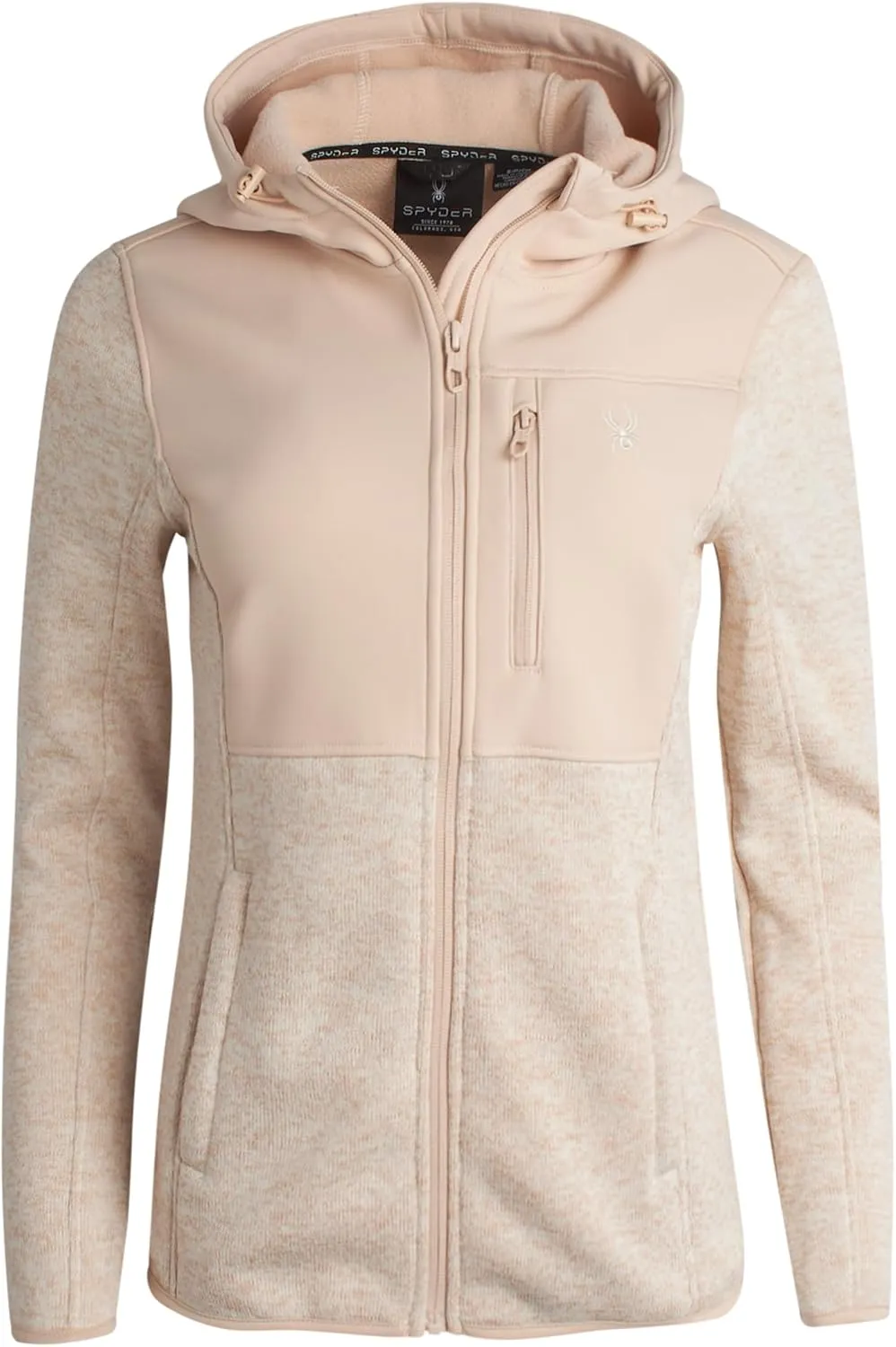 Spyder Women's Softshell Jacket - Bonded Micro-Fleece Lightweight Jacket Women - Full Zip Up Hooded Jackets for Women (S-XL)