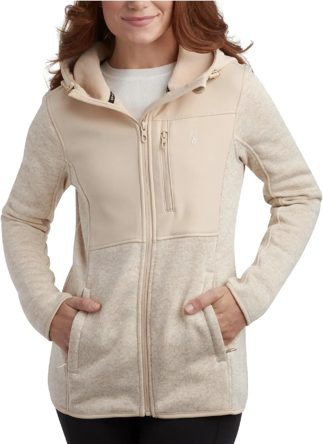 Spyder Women's Softshell Jacket - Bonded Micro-Fleece Lightweight Jacket Women - Full Zip Up Hooded Jackets for Women (S-XL)