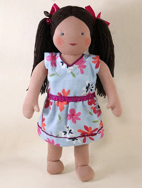 Steiner Girl Doll - Dark Brown Hair Large
