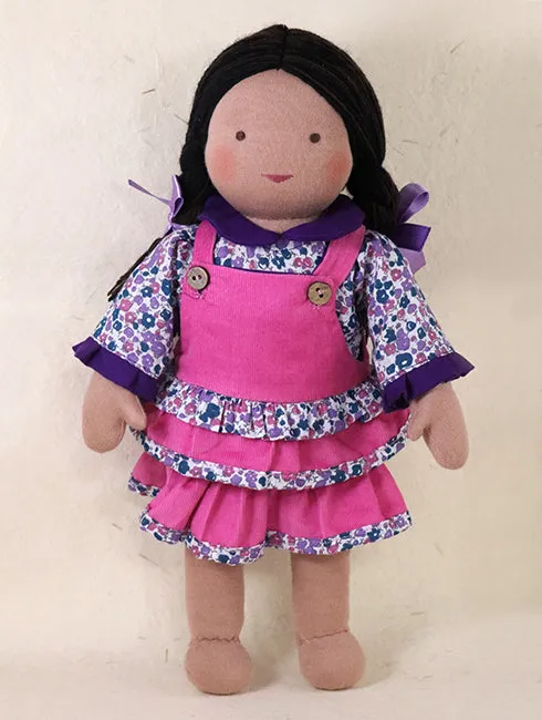 Steiner Girl Doll - Straight Black Hair Large
