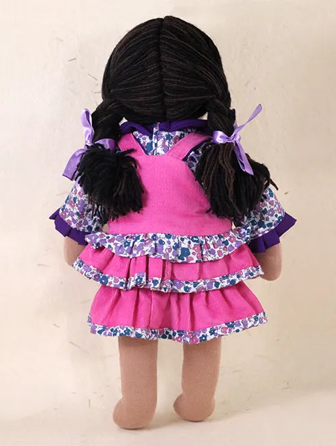 Steiner Girl Doll - Straight Black Hair Large