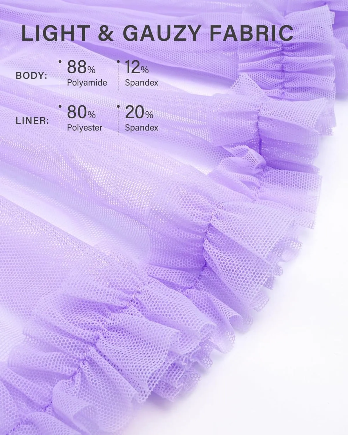 Stelle Women's High Waist Athletic Skorts with Shorts Pockets Ruffle Flowy Mini Cake Skirt Layered Pleated Cute Casual Summer