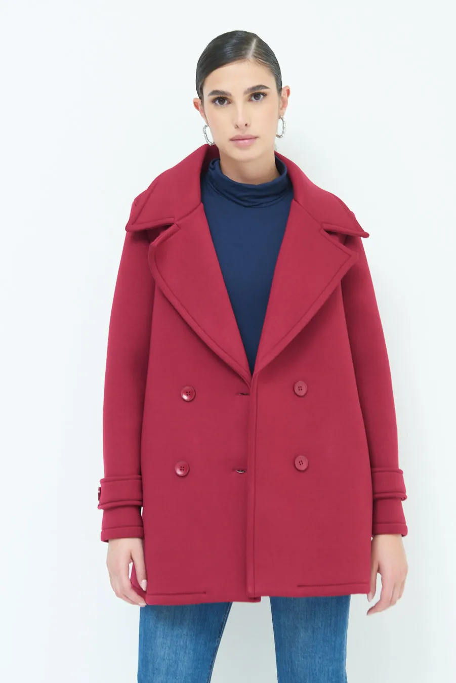 Stylish double-breasted coat wholesale