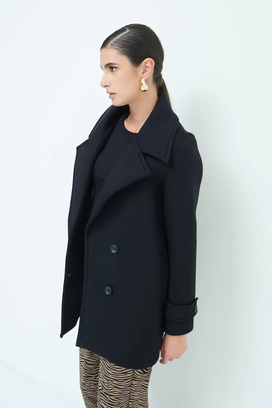 Stylish double-breasted coat wholesale