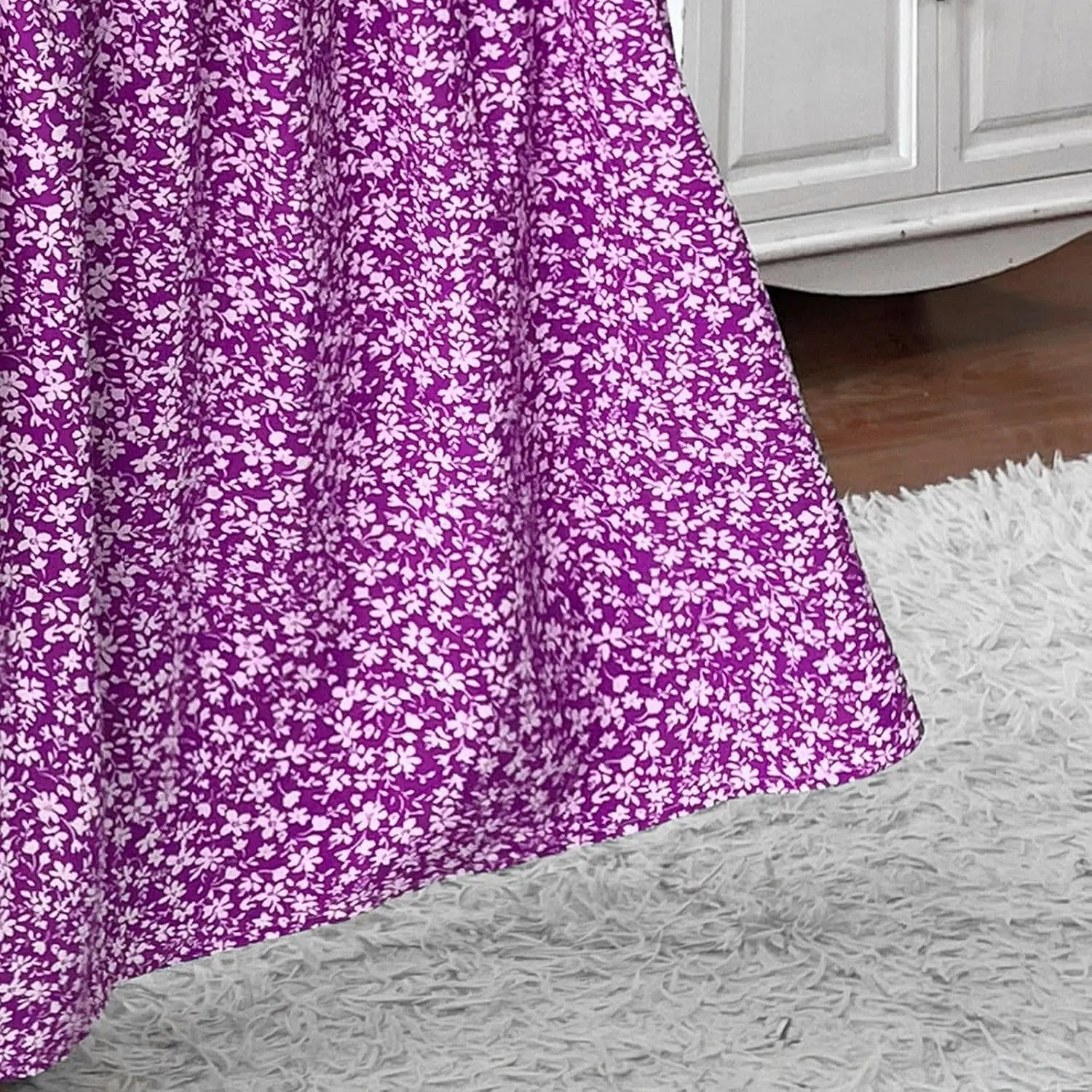 Summer Skirts for Women Maxi Skirt with Pockets Fashion Floral Print Elastic High Waisted Long Flowy Skirt