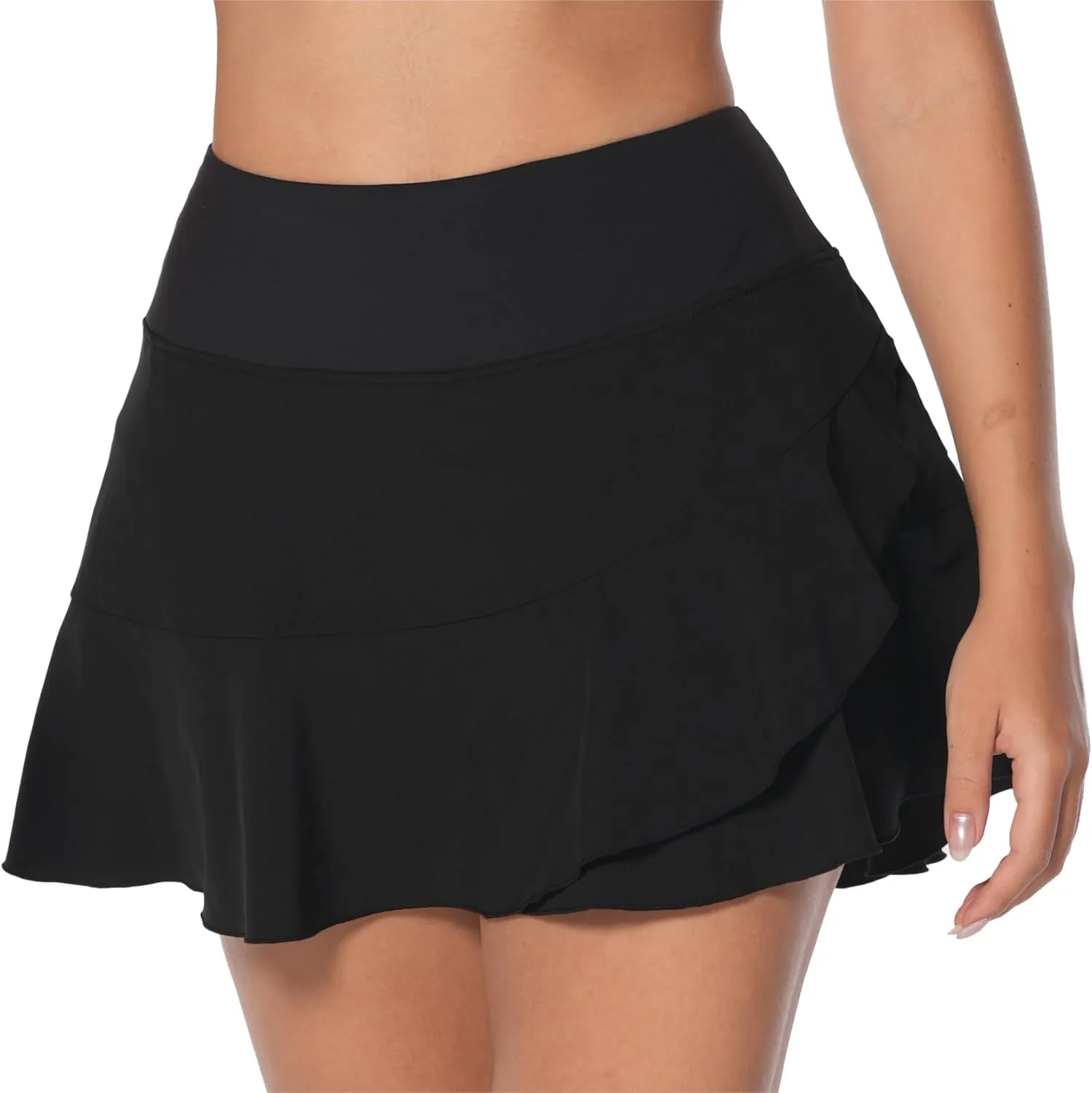 Sunzel Women's Tennis Skirt with Built-in Shorts Pleated High-Waisted Athletic Skort with Pockets & Tummy Control for Golf