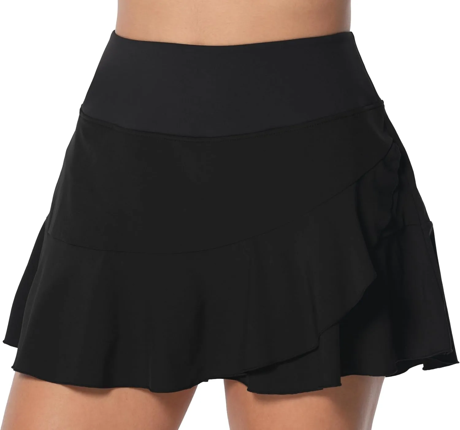 Sunzel Women's Tennis Skirt with Built-in Shorts Pleated High-Waisted Athletic Skort with Pockets & Tummy Control for Golf