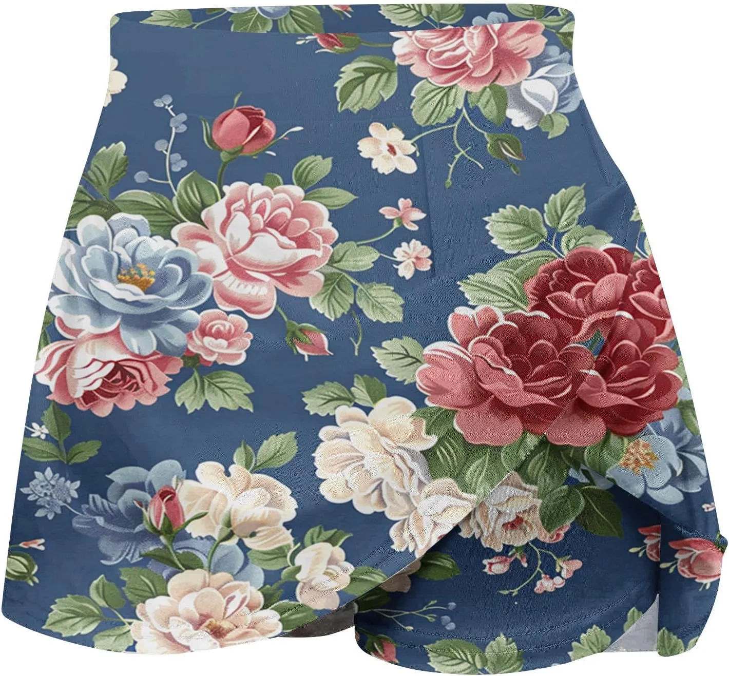 TANGNADE Womens Pleated Skorts Plus Size Skorts for Women High Waist Athletic Sports Pants Skirt Casual Strecthy Shorts