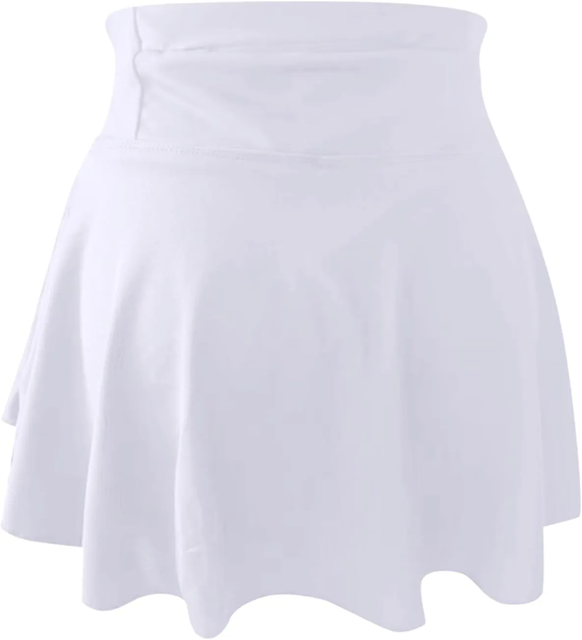 Tennis Skirt Pleated Skorts for Woman Double Ruffle Golf Skirts with Pockets Tummy Control Athletic Skorts for Woman