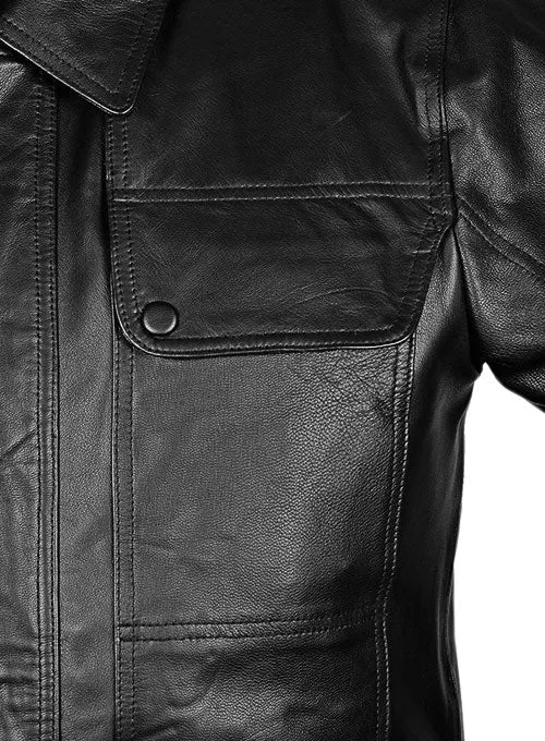 Terminator Genisys Black Leather Jacket