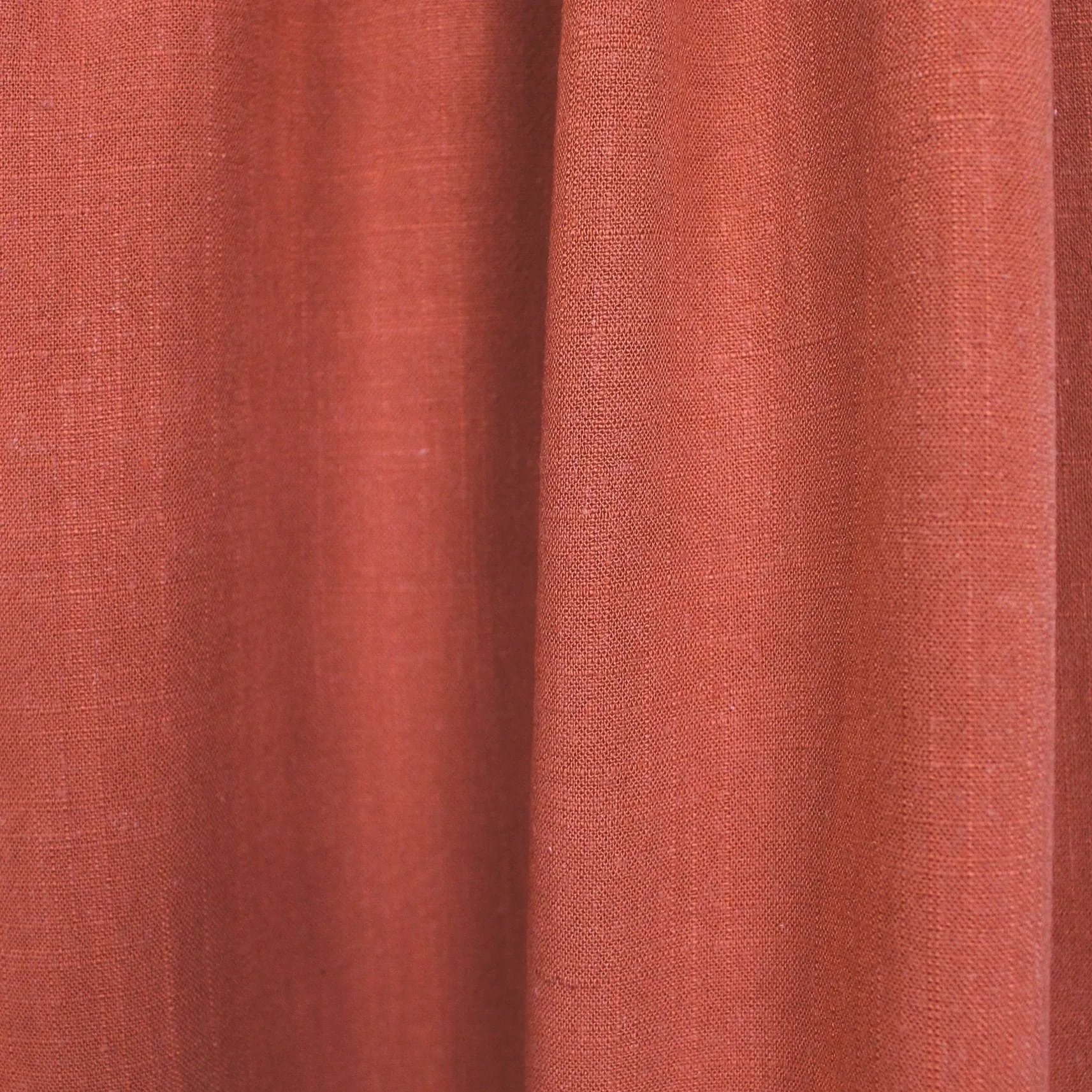 terracotta rayon/linen textured woven, Oeko-Tex certified