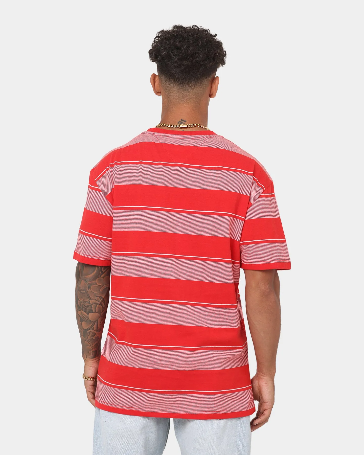 Tommy Jeans Tommy Badge T-Shirt Deep Crimson/Multi-coloured